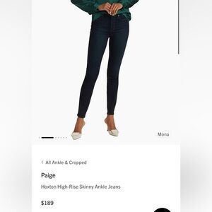 PAIGE Women's hoxton ultra Skinny Jeans